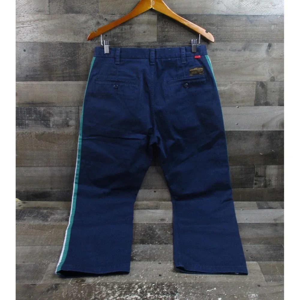 Levis Skateboarding Pants Mens 31x30 Navy Blue Side Stripe Chino 95588-0024